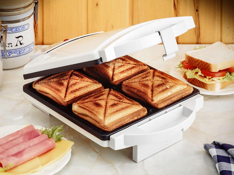 Sandwichtoaster Sandwich Toaster toasten Sandwichmaker Clatronic ST 3274 weiss 