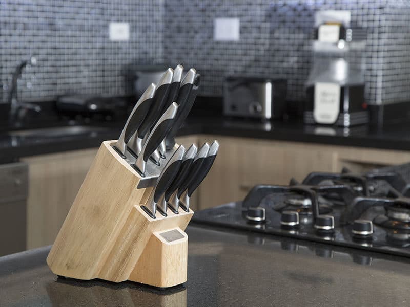 Set Knives Kitchen