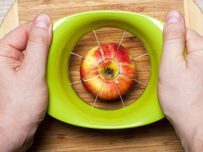 Men Cutting Apple