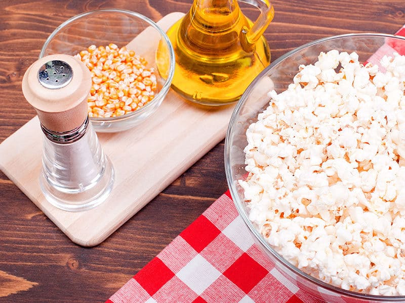 Popcorn Bowl on Checkered