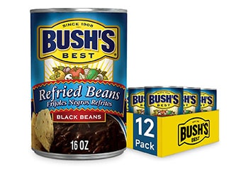 Bush’s Best 16-ounce Canned Refried Black Bean