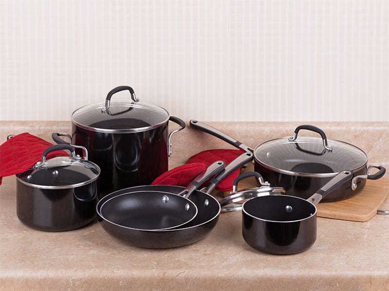 Black Aluminum Cookware