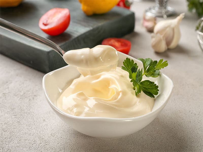 Delicious Mayonnaise Bowl Spoon