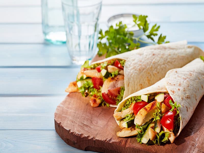 Fresh Chicken Salad Tortilla