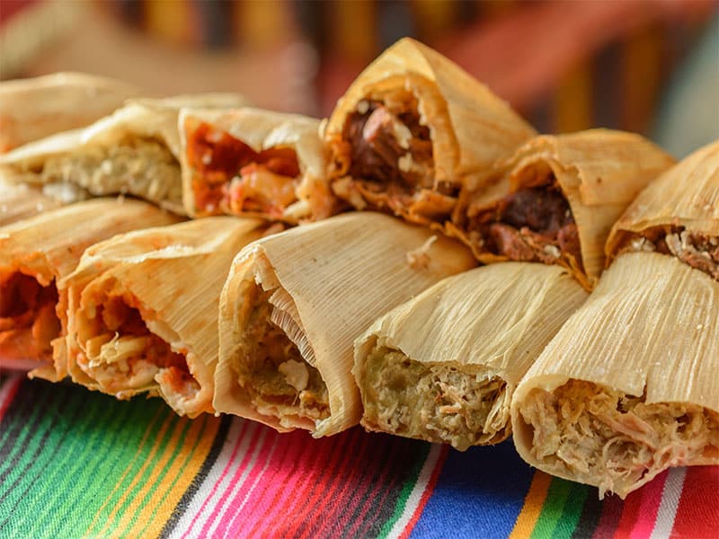 Mexican Food Dishes Tamales