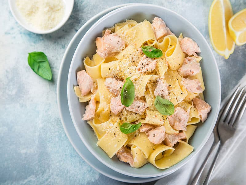 Pappardelle Pasta Salmon