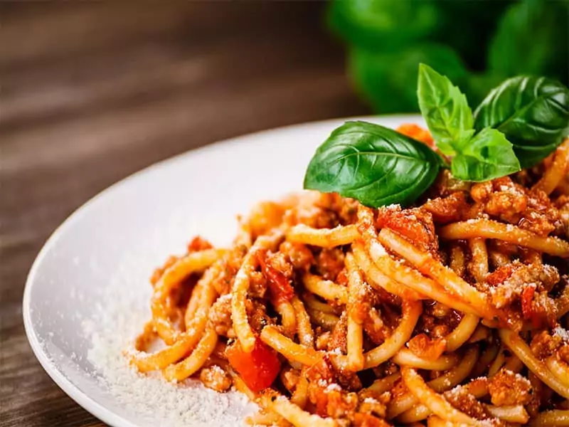 Pasta Meat Tomato Sauce