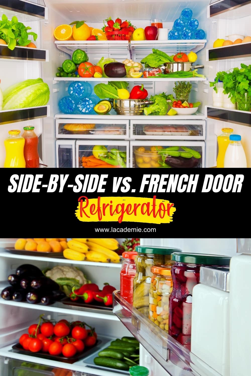 Refrigerator Types Comparison SidebySide vs. French Door