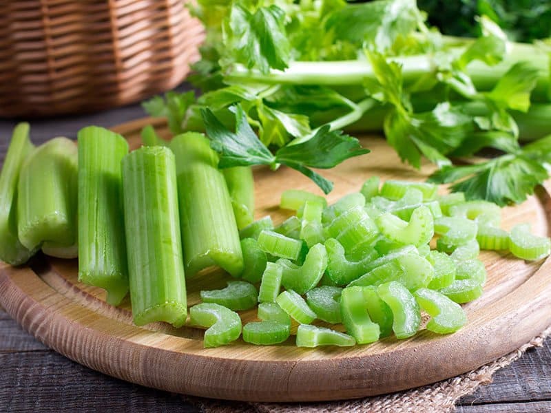 Sliced Fresh Celery