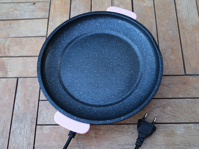 Small Electric Skillet Placed