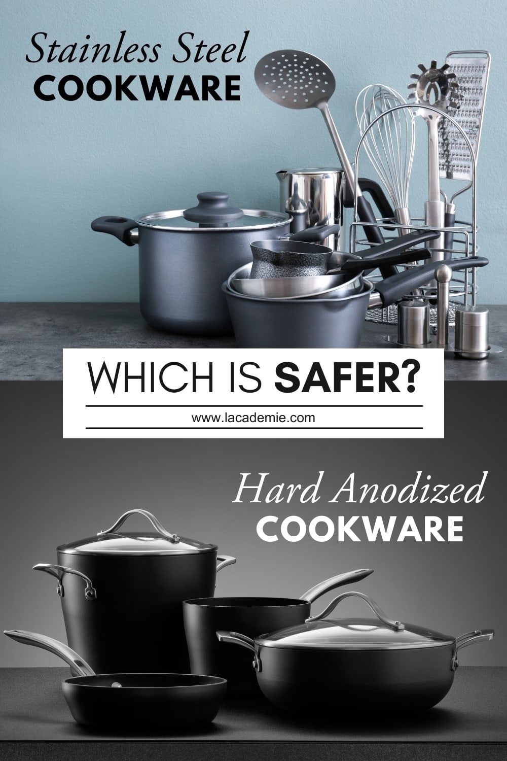 Stainless Steel vs. Hard Anodized Cookware Safety Comparison 2024