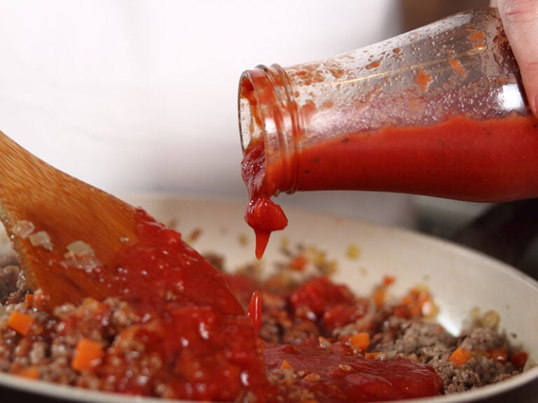 Adding Tomato Paste