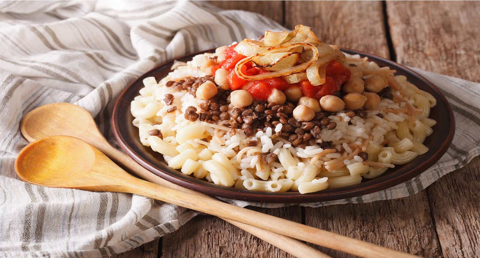 Arabic Cuisine Kushari Rice