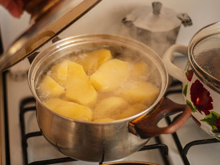 Boiling Potatoes Saucepan