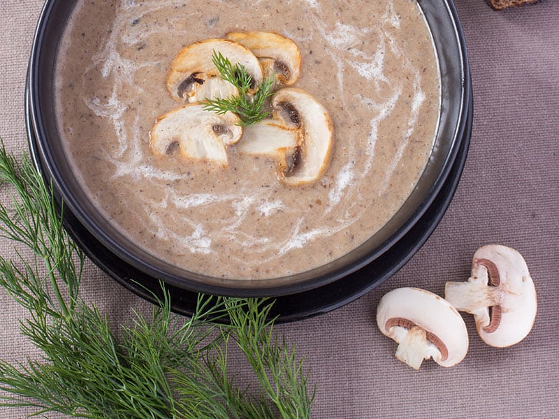  Soupe aux champignons au fromage 