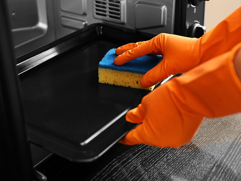 Cleaning Electric Oven Sponge