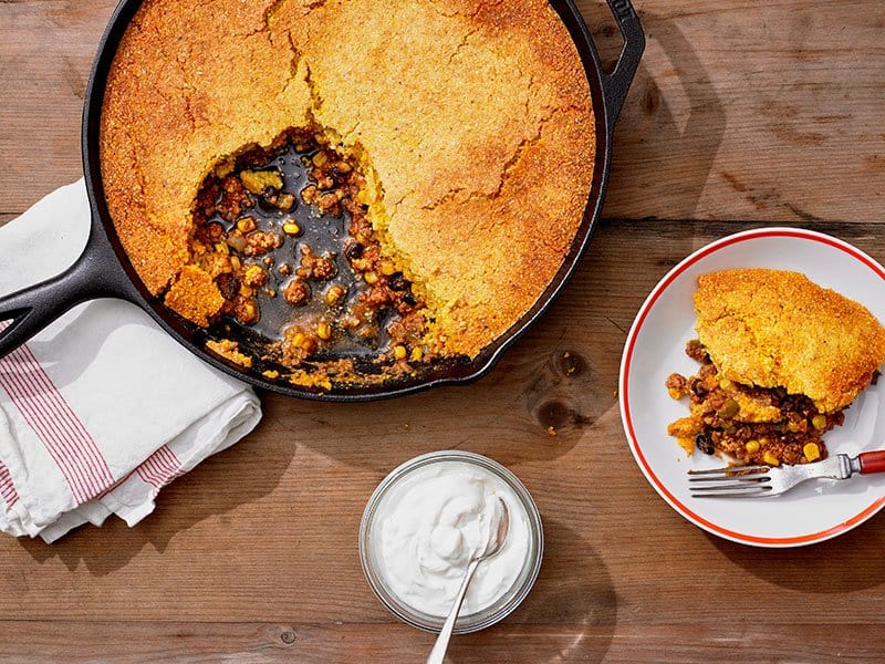 Cornbread Topped Beef