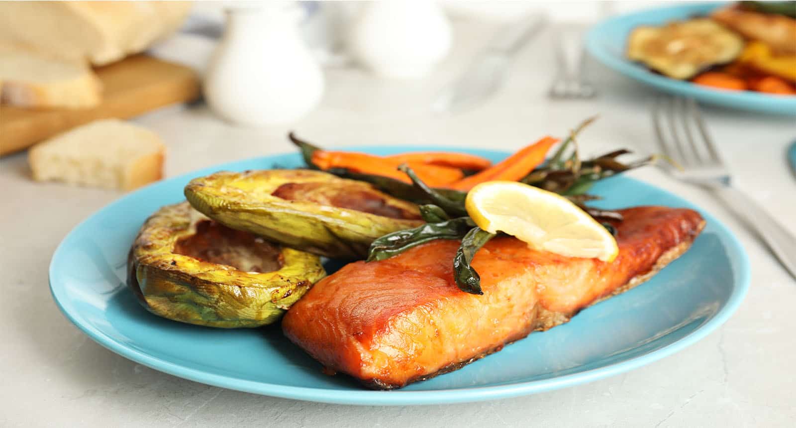 Delicious Cooked Salmon Vegetable