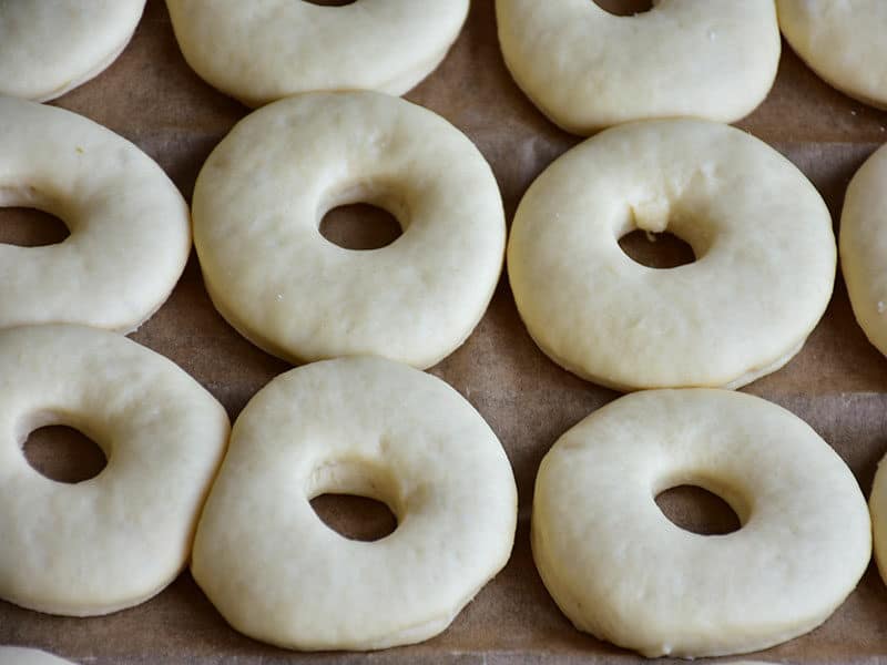 Donuts Raw Dough on Table