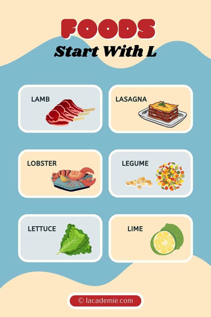 Foods Start With L