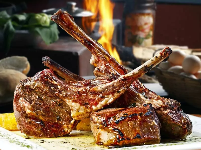 Grilled lamb chops