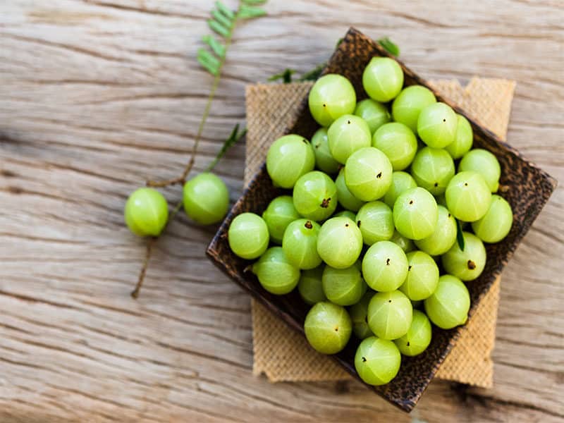 Indian Gooseberry On Wooden