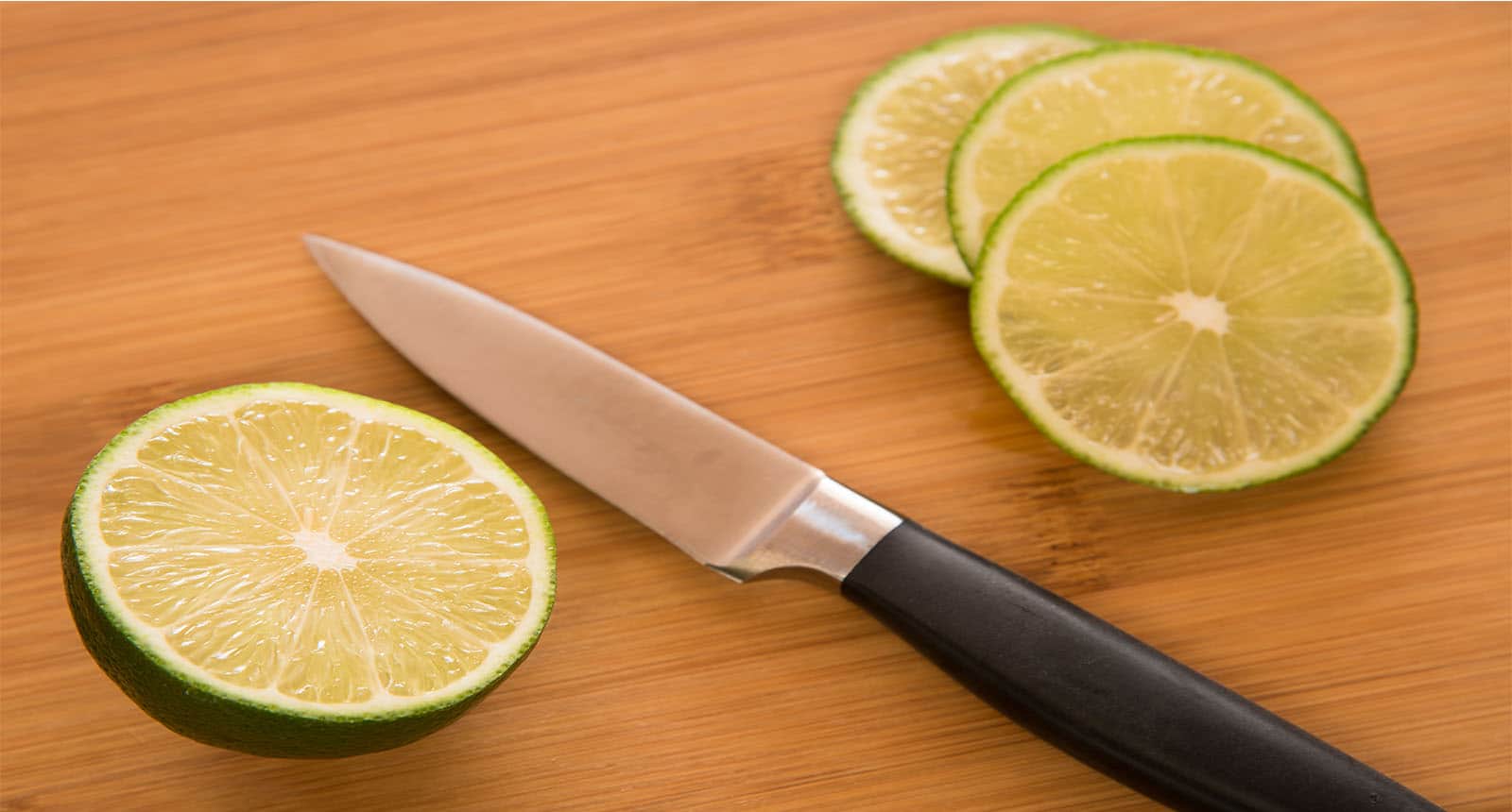 Lime Three Slices Paring Knife