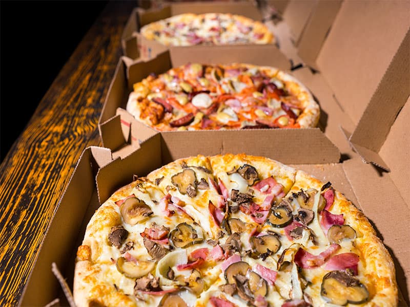 Pizzas variedade Coberturas queijo
