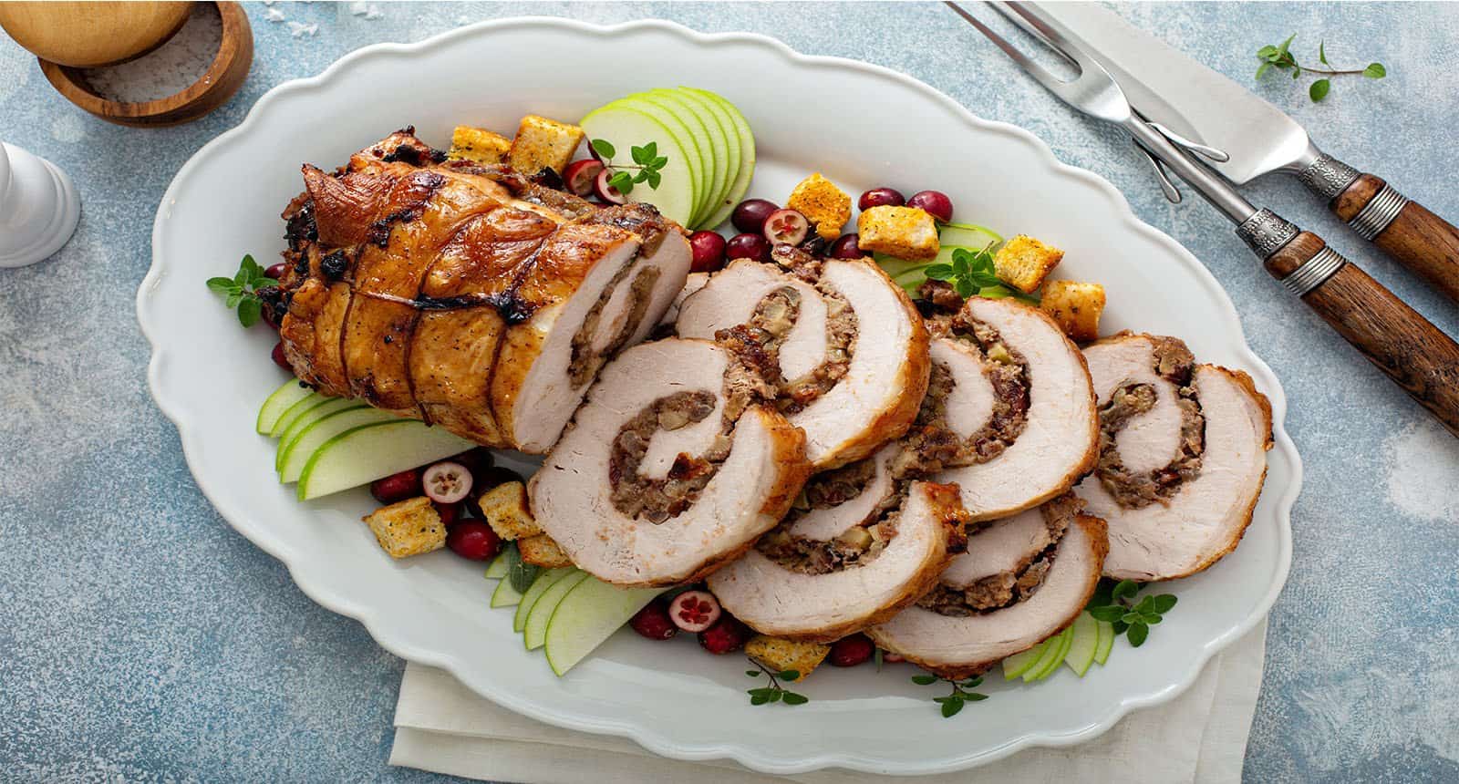 Pork Loin Roasted Filled Cranberry