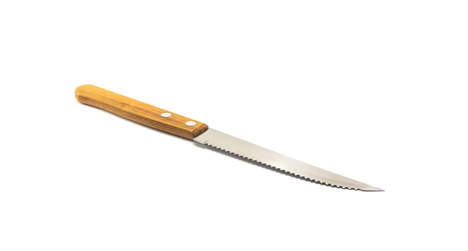 Serrated Knives Wood Handle