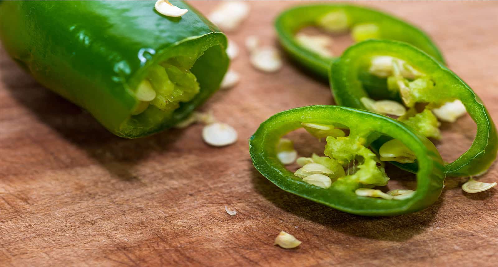 Sliced Green Hot Peppers