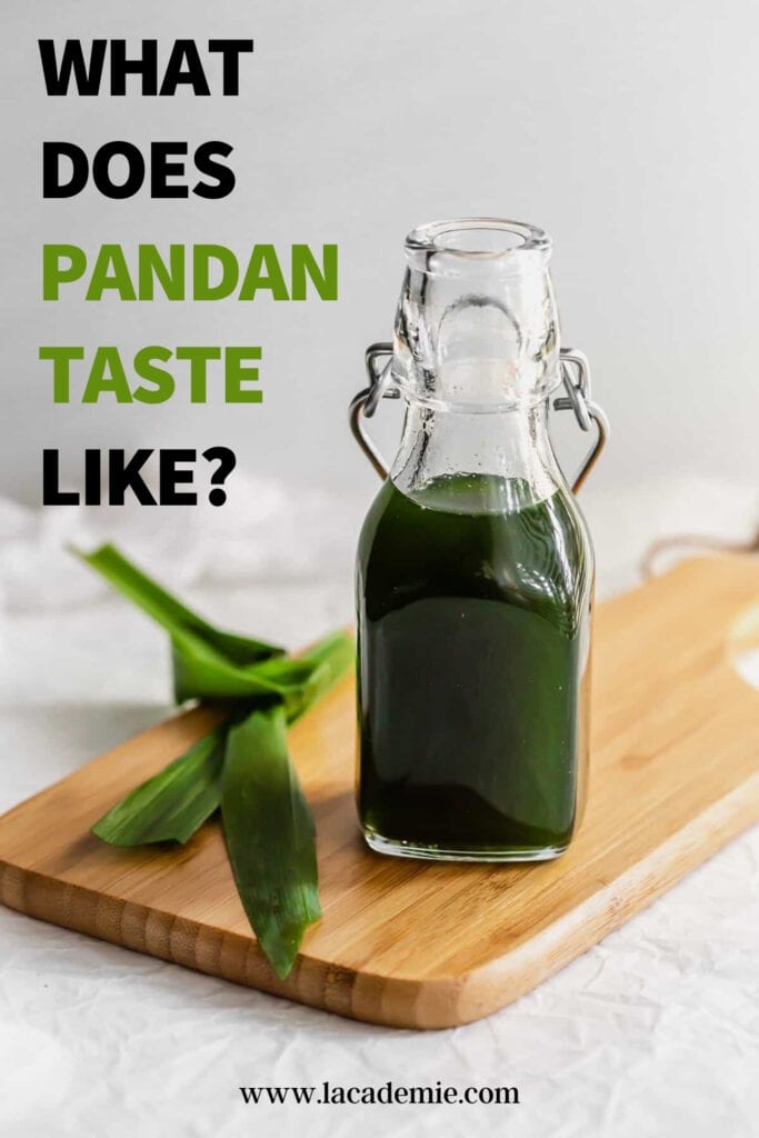 What Does Pandan Taste Like