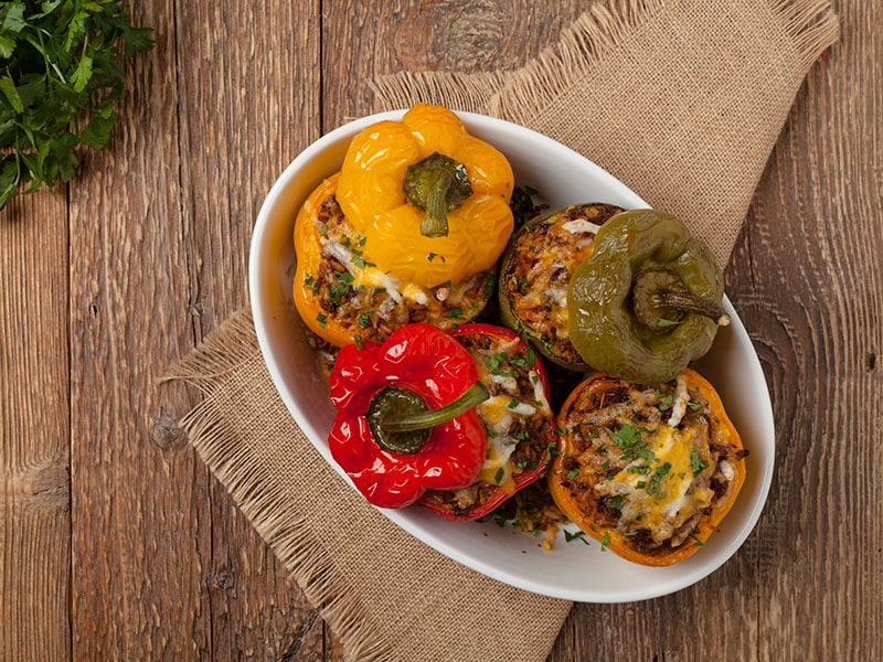 Baked Cheese Stuffed Peppers