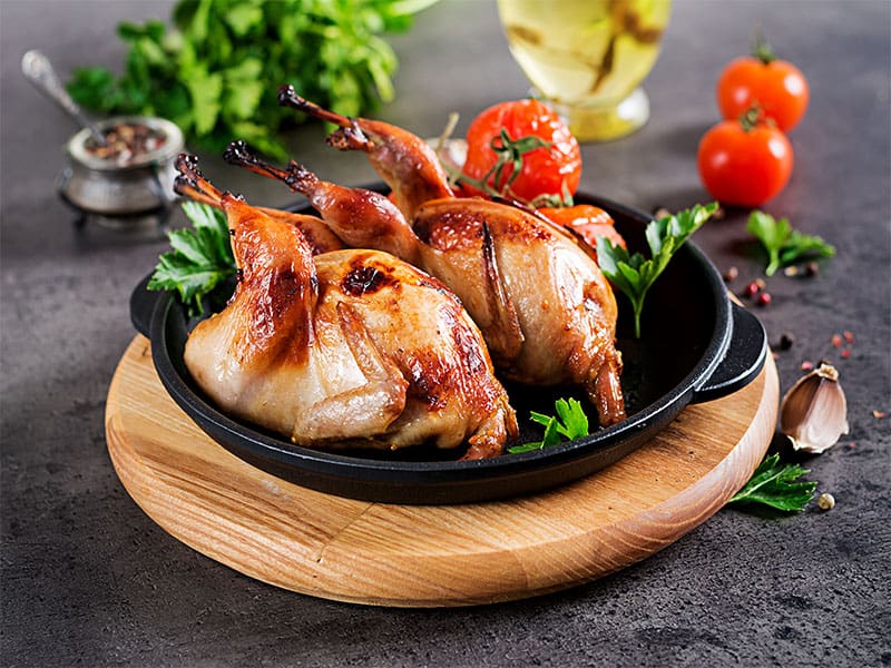 Baked Quails Pan