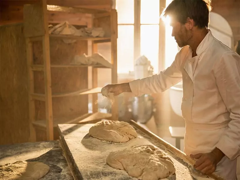 Bakery Baker Prepare Bread