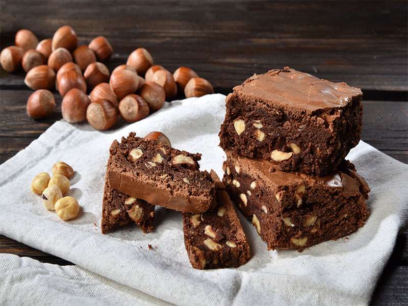 Brownie Cake Chocolate Hazelnuts