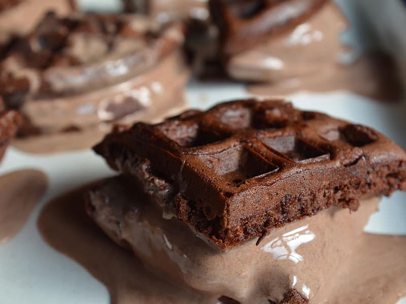  Brownie-Waffel