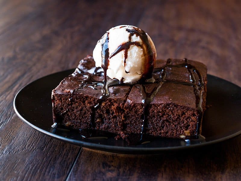 Brownies With Ice Cream 