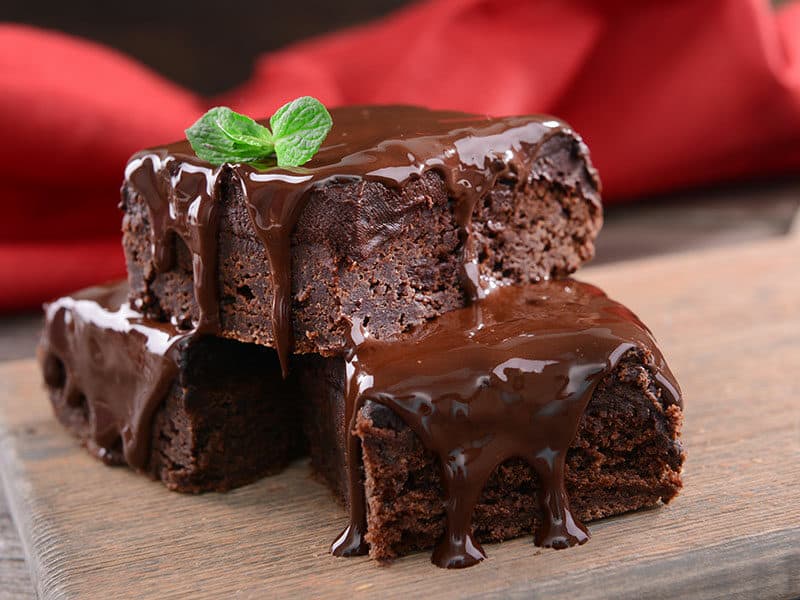 Chocolate Coating Brownies