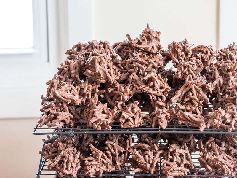 Chocolate Haystack Cookies