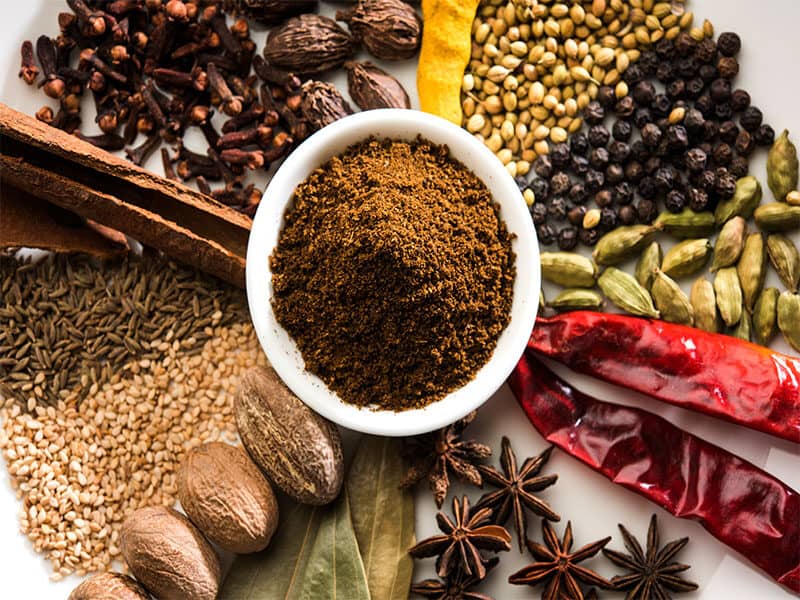 Colourful Spices For Garam Masala