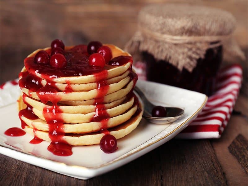 Delicious Pancakes Cranberries