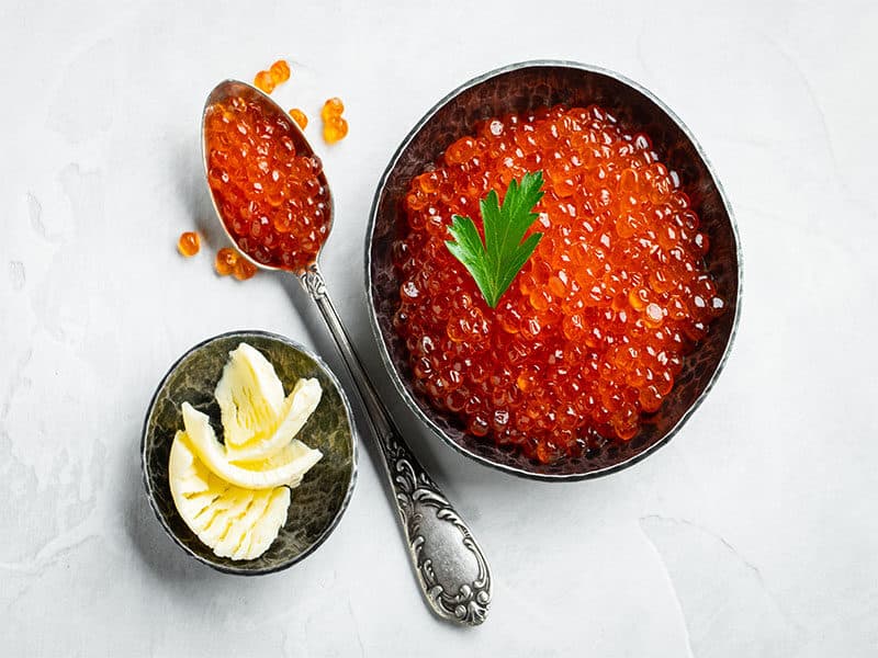 Delicious Red Caviar Black