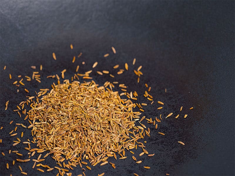 Dried Cumin Seeds Dark Grey