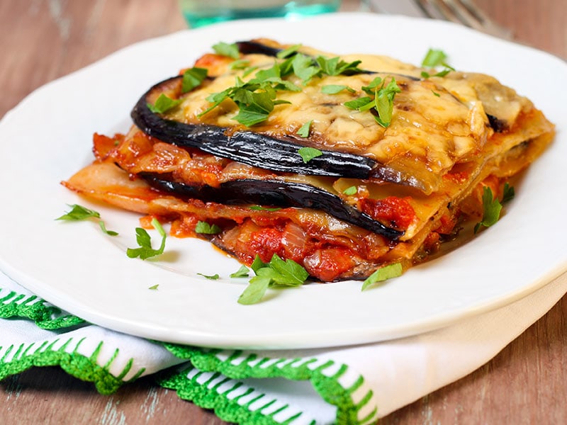 Eggplant Make Cream Lasagna 