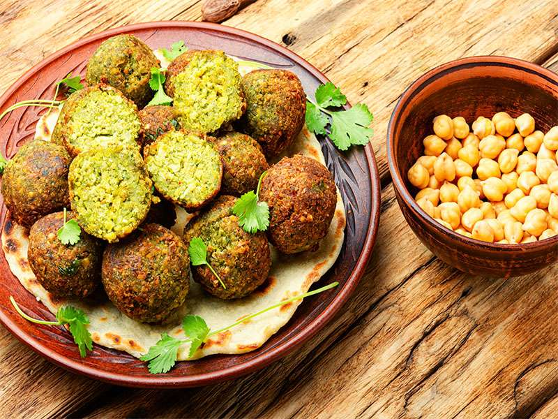 Falafel Balls Made Chopped