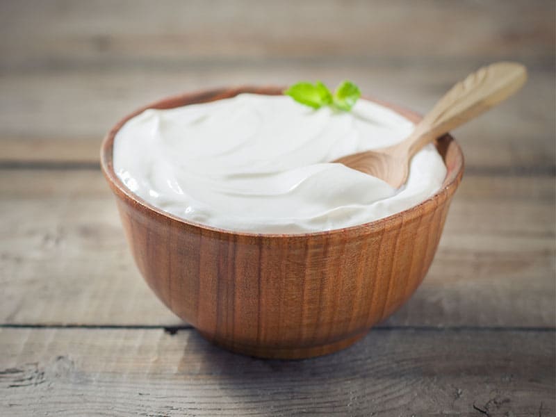 Greek Yogurt Wooden Bowl