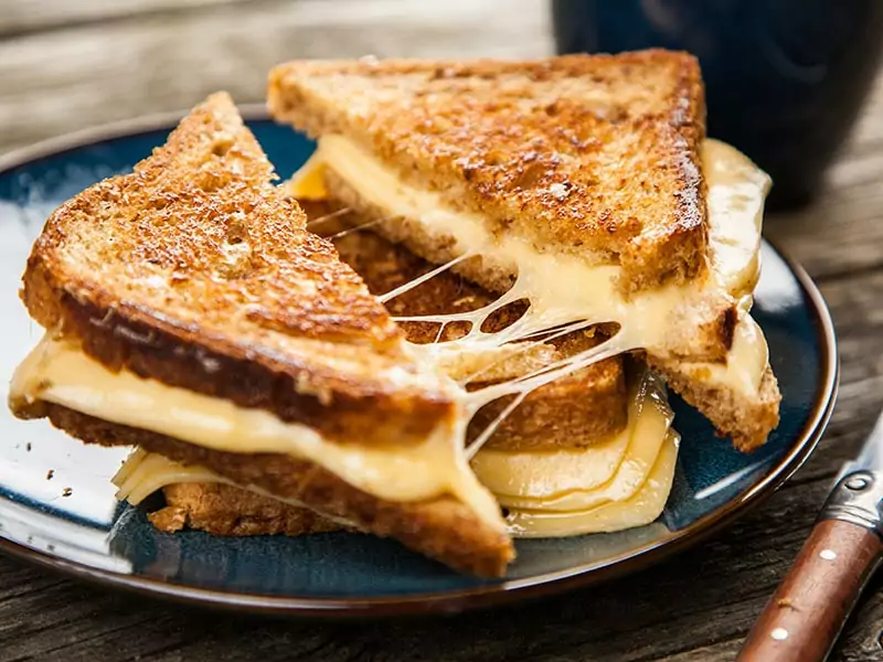 Grilled Cheese With Baked Beans