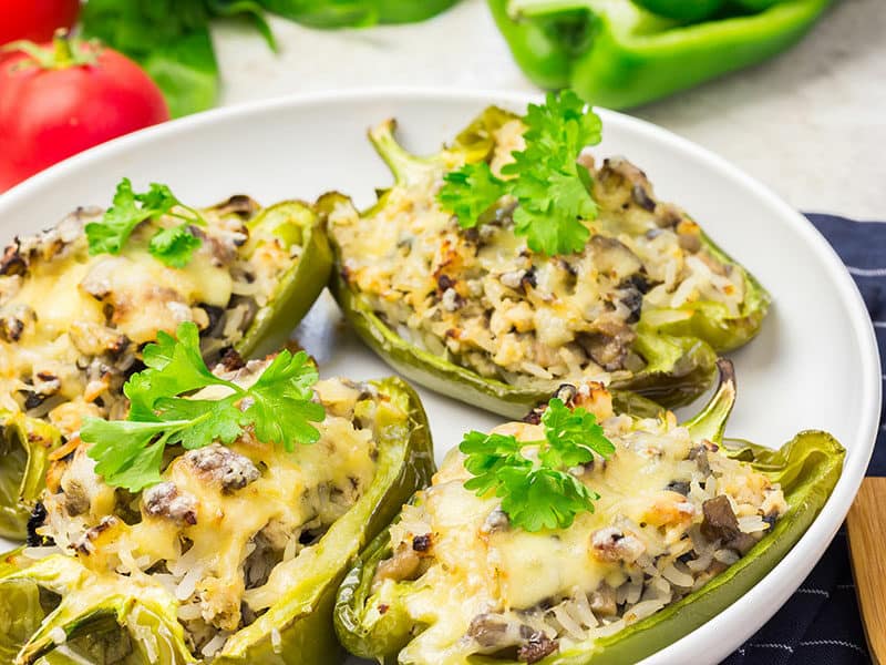 Grilled Poblano Pepper Stuffed With Cheese