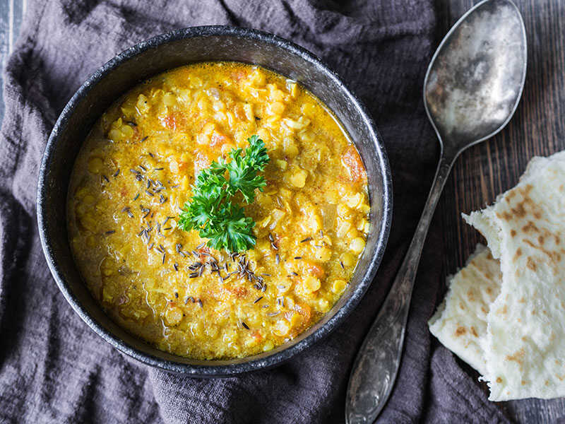 Indian Lentil Dal Soup Hot
